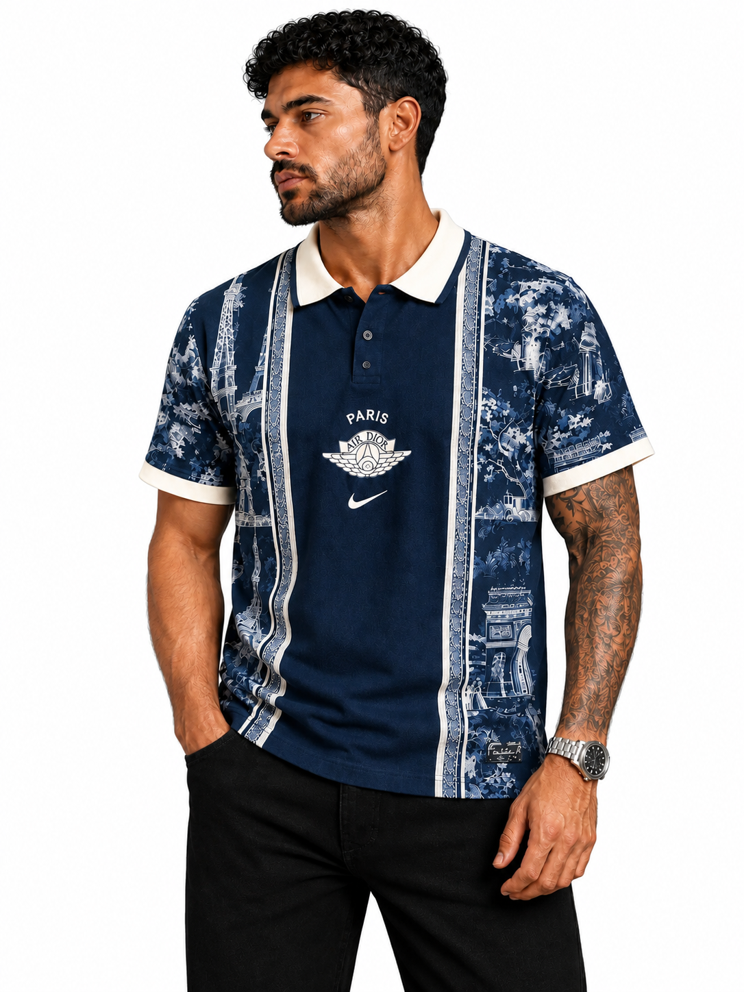 CAMISA POLO PSG X NIKE X DIOR EDIÇÃO ESPECIAL - JOGADOR