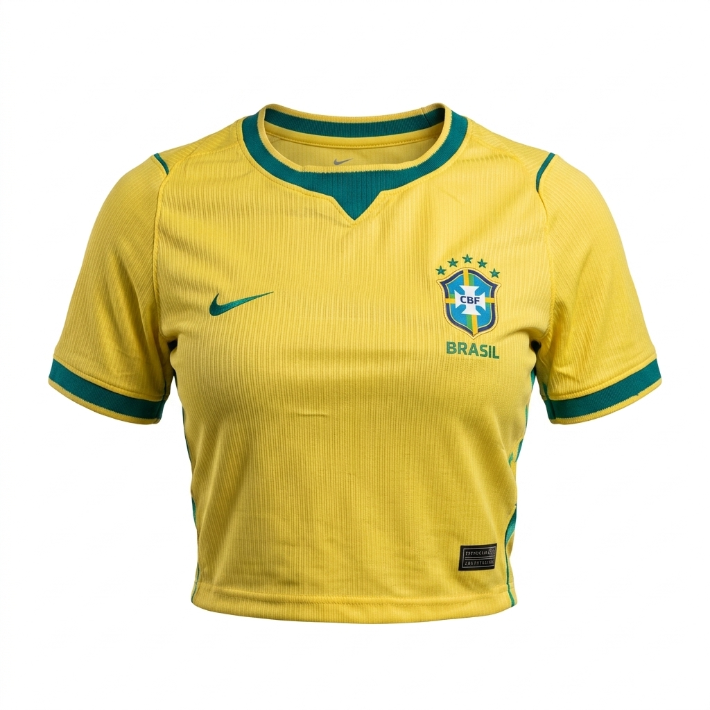 CROPPED FEMININO BRASIL TITULAR 26/27