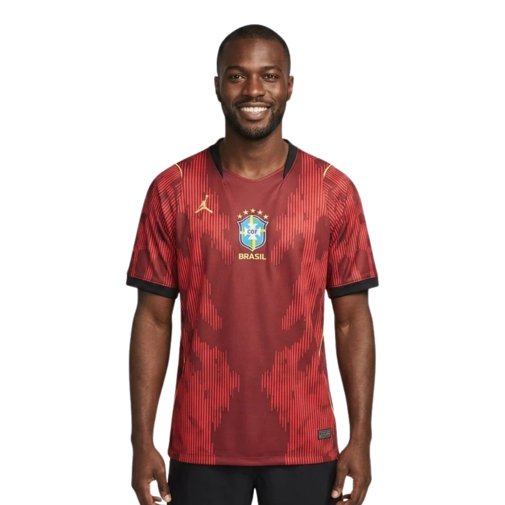CAMISA BRASIL VERMELHA VERSÃO FÃ 2026 - TORCEDOR