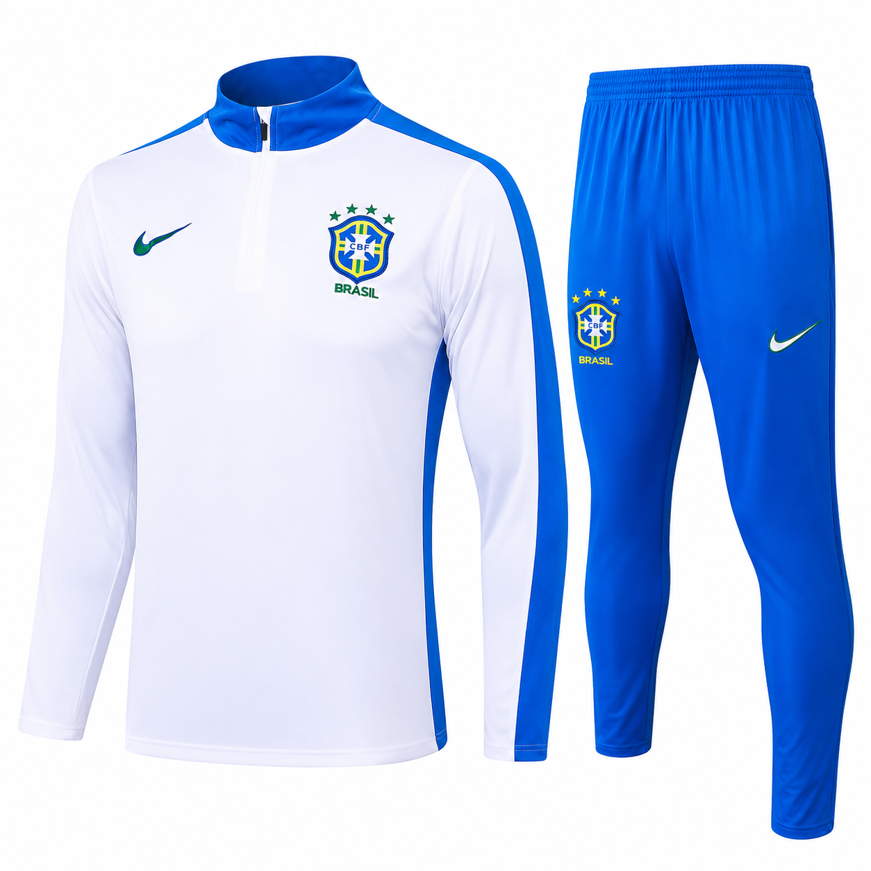 CONJUNTO BRASIL TREINO BRANCO