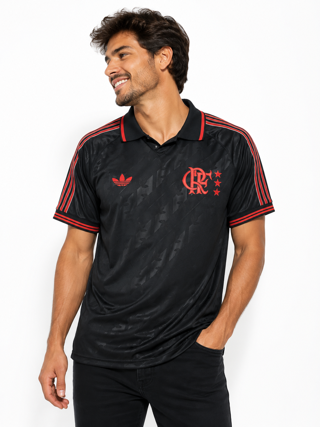 CAMISA FLAMENGO LIFESTYLE BLACK 25/26 - TORCEDOR