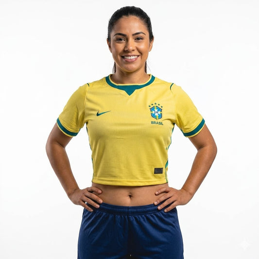 CROPPED FEMININO BRASIL TITULAR 26/27
