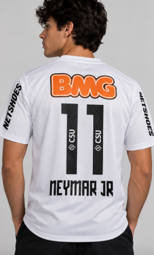 CAMISA SANTOS NEYMAR JR TITULAR - RETRO