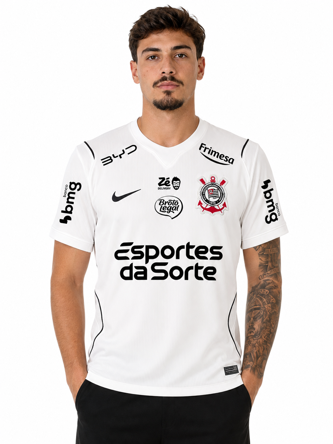 CAMISA CORINTHIANS TITULAR 26/27 FULL PATROCÍNIOS - TORCEDOR