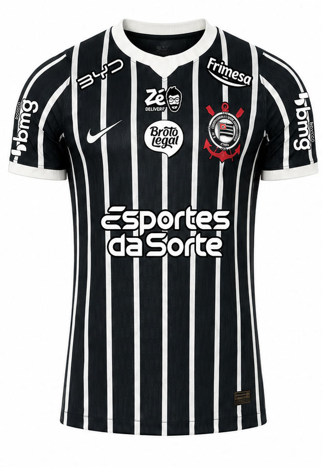 CAMISA CORINTHIANS RESERVA 26/27 FULL PATROCÍNIOS - JOGADOR