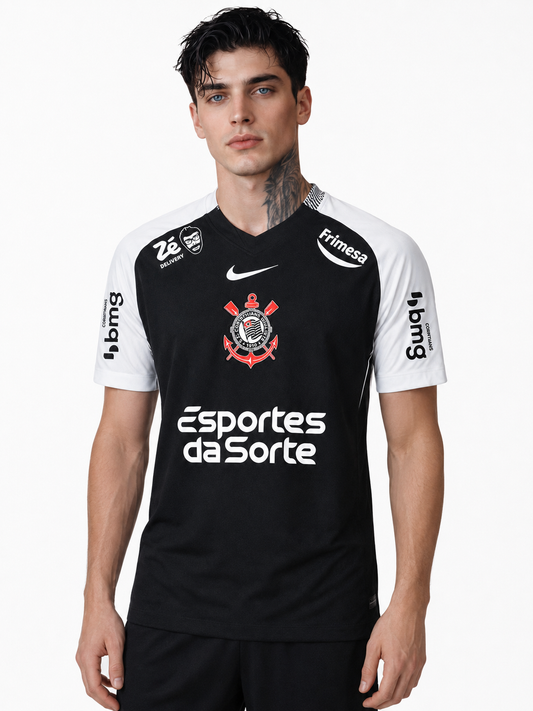 CAMISA CORINTHIANS RESERVA 25/26 FULL PATROCÍNIOS - TORCEDOR