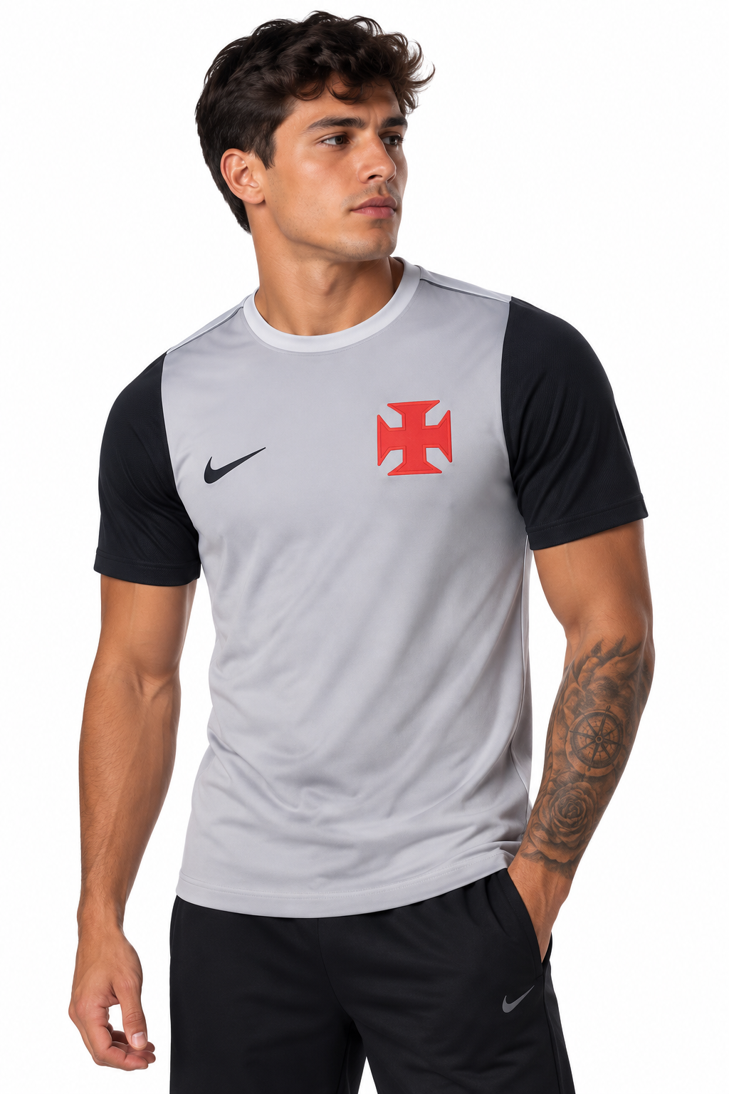 CAMISA VASCO  TREINO CINZA 2026 - JOGADOR
