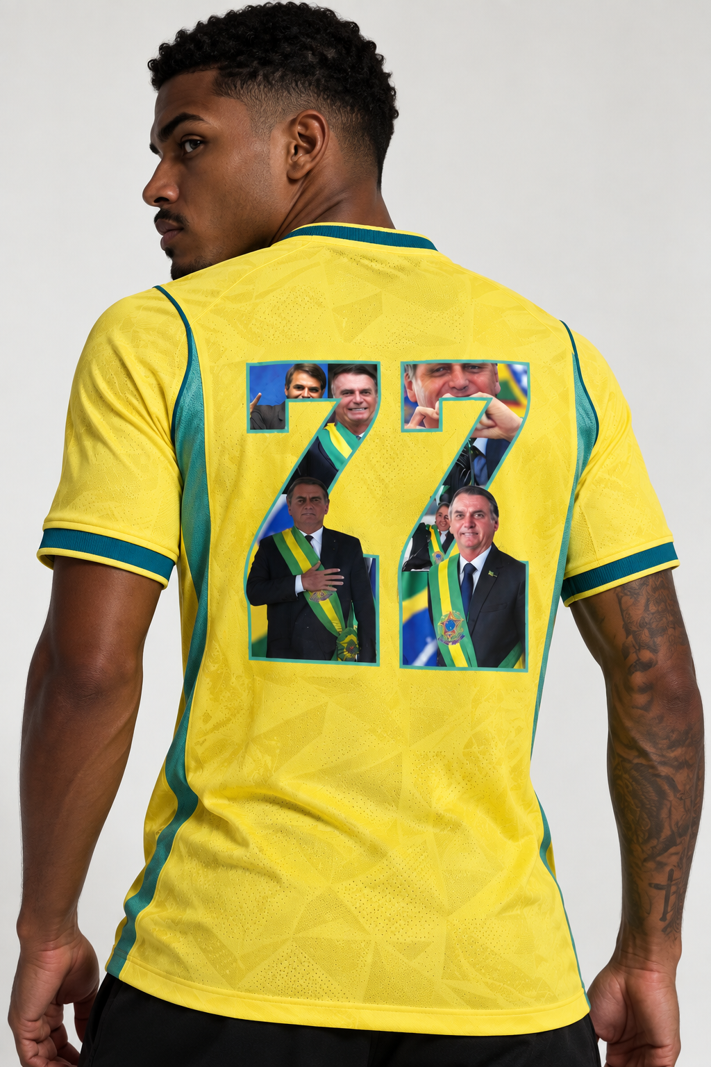 CAMISA BRASIL JOGADOR BOLSONARO 2026 - JOGADOR