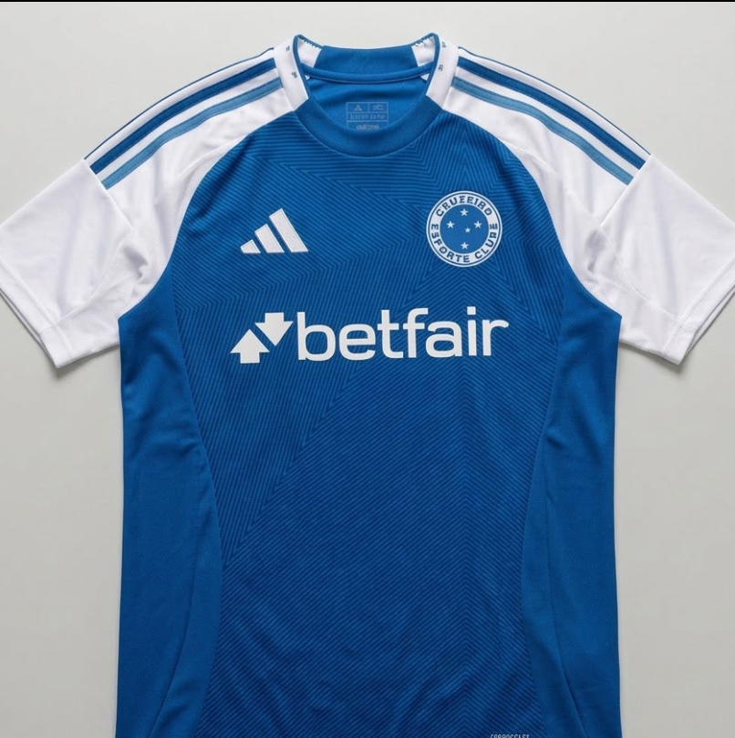 CAMISA CRUZEIRO TITULAR 25/26 PATROCINIOS - TORCEDOR