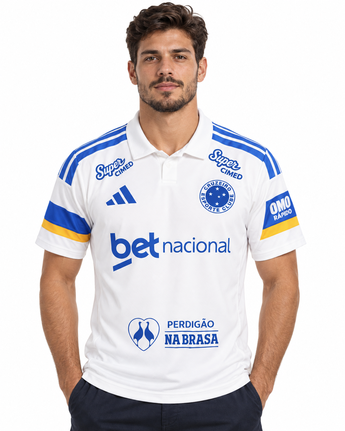 CAMISA CRUZEIRO TERCEIRO 26/27 FULL PATROCÍNIOS