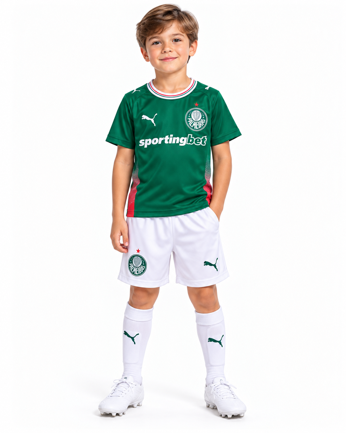 CONJUNTO INFANTIL (KIT) PALMEIRAS TITULAR 26/27