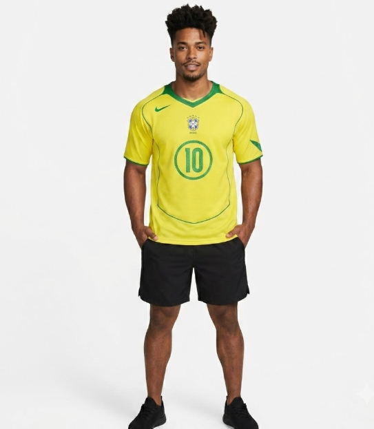 CAMISA BRASIL RETRO TOTAL 90 RONALDINHO
