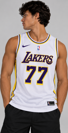 CAMISA NBA BRANCA #77 DONCIC