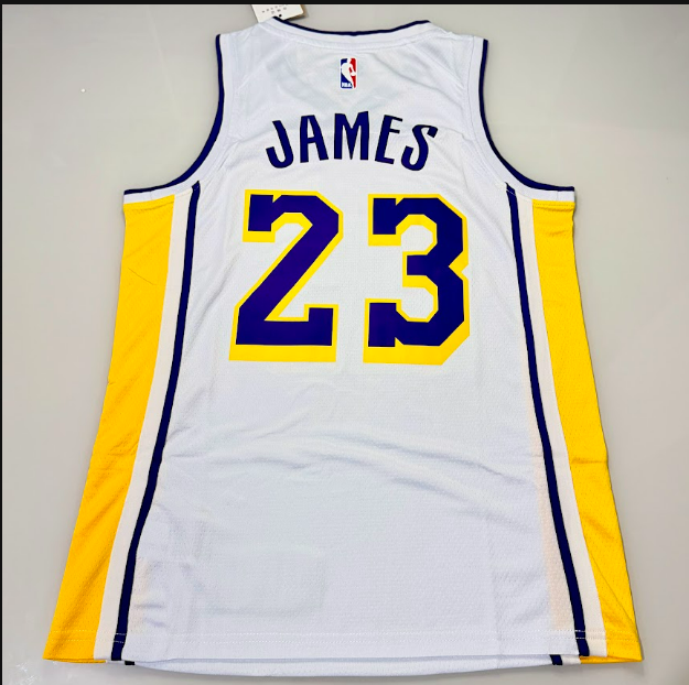 CAMISA LAKERS BRANCA #23 JAMES