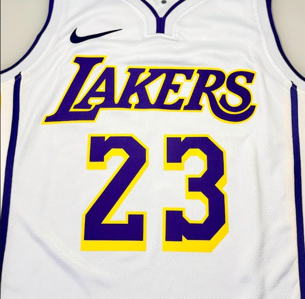 CAMISA LAKERS BRANCA #23 JAMES