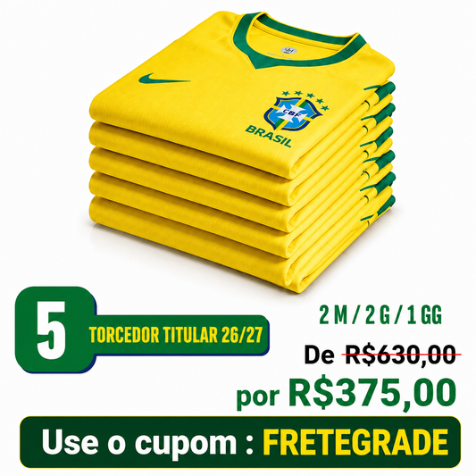 GRADE 5 PEÇAS 2M 2G 1GG BRASIL TORCEDOR 26/27