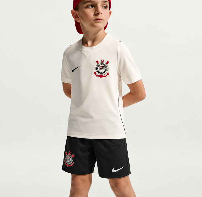 CONJUNTO (KIT) CORINTHIANS TITULAR 26/27 - INFANTIL
