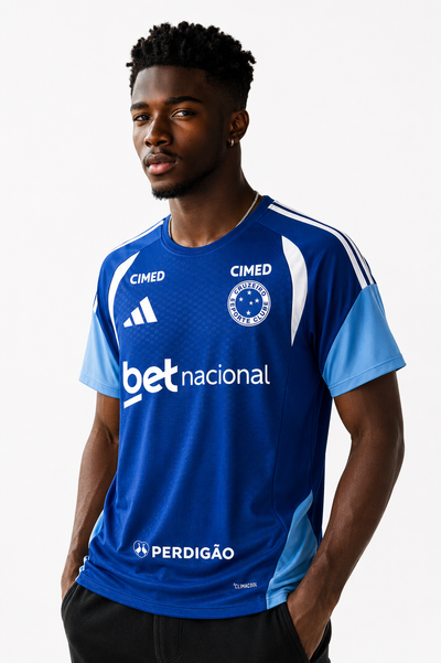 CAMISA CRUZEIRO TREINO 26/27 AZUL CLARO PATROCÍNIOS