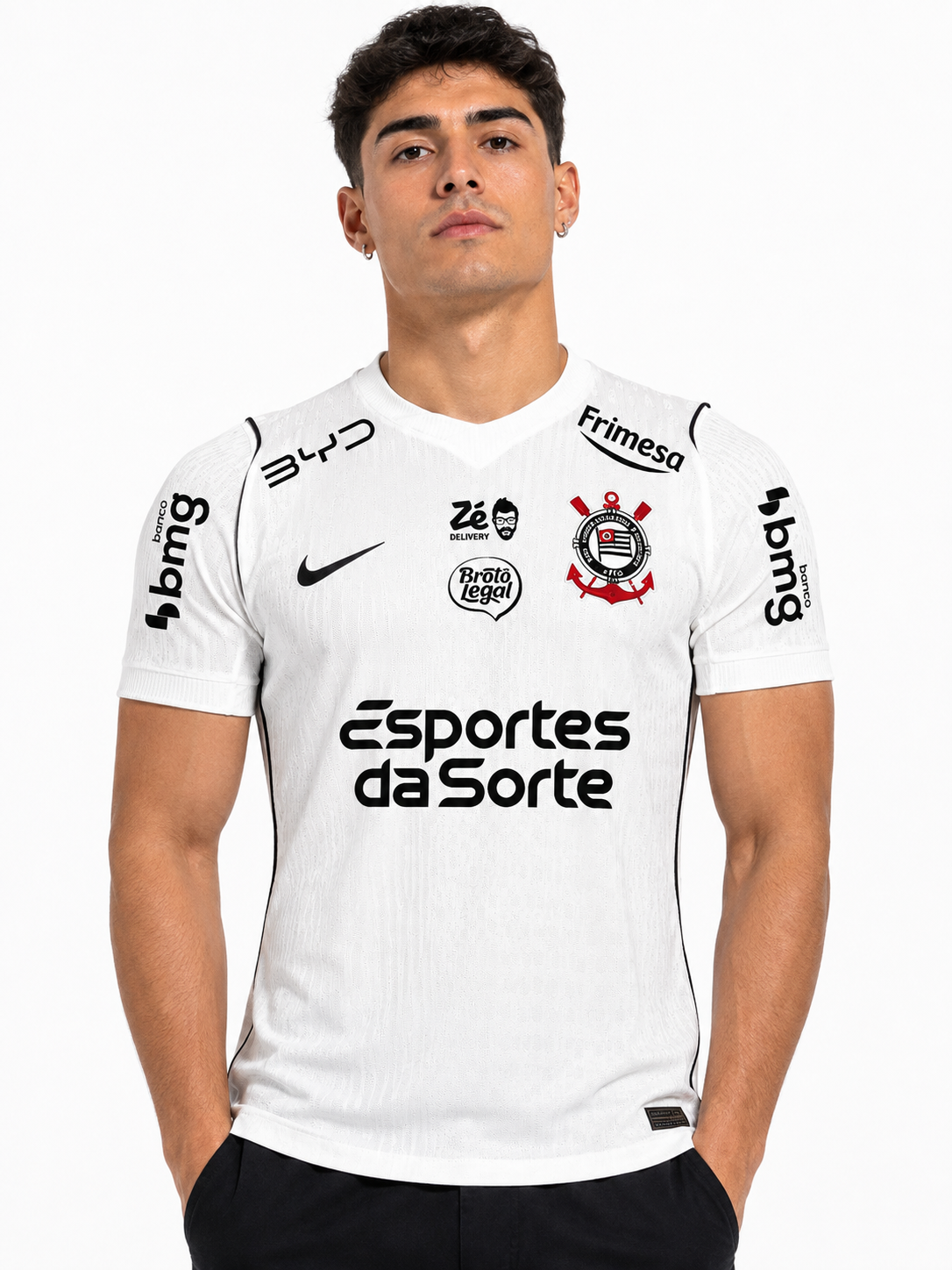 CAMISA CORINTHIANS TITULAR 26/27 FULL PATROCÍNIOS - JOGADOR