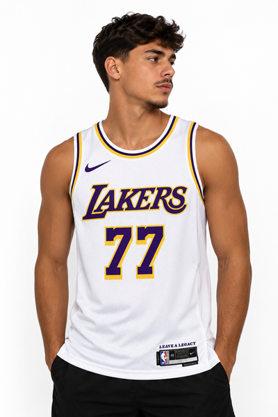 CAMISA LAKERS BRANCA #77 DONCIC
