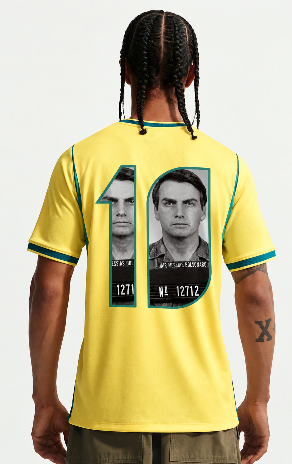 CAMISA BRASIL TITULAR 2026 BOLSONARO PRESO TORCEDOR